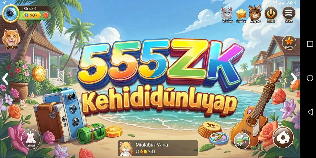 Tampilan menarik dari gameplay 555ZK yang menyenangkan.