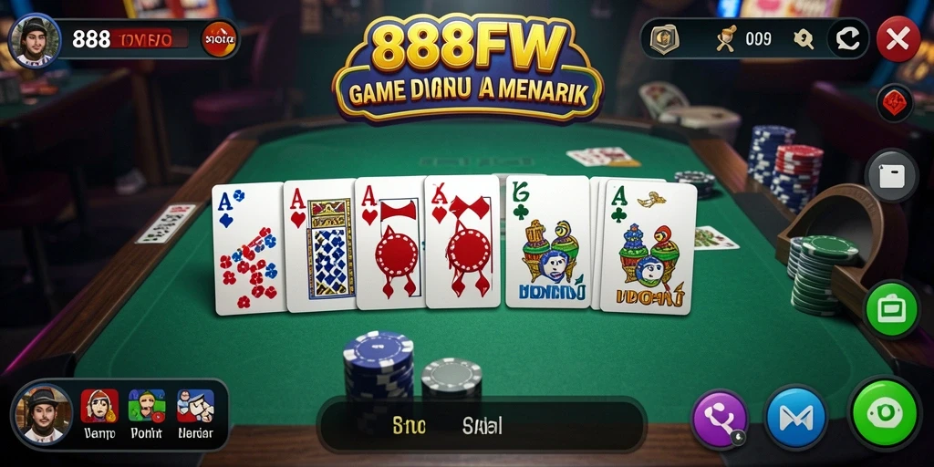 Tampilan gameplay domino yang menarik dari 888FW.