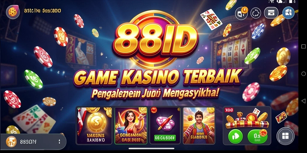 Tampilan gameplay kasino yang mendebarkan di 88ID.