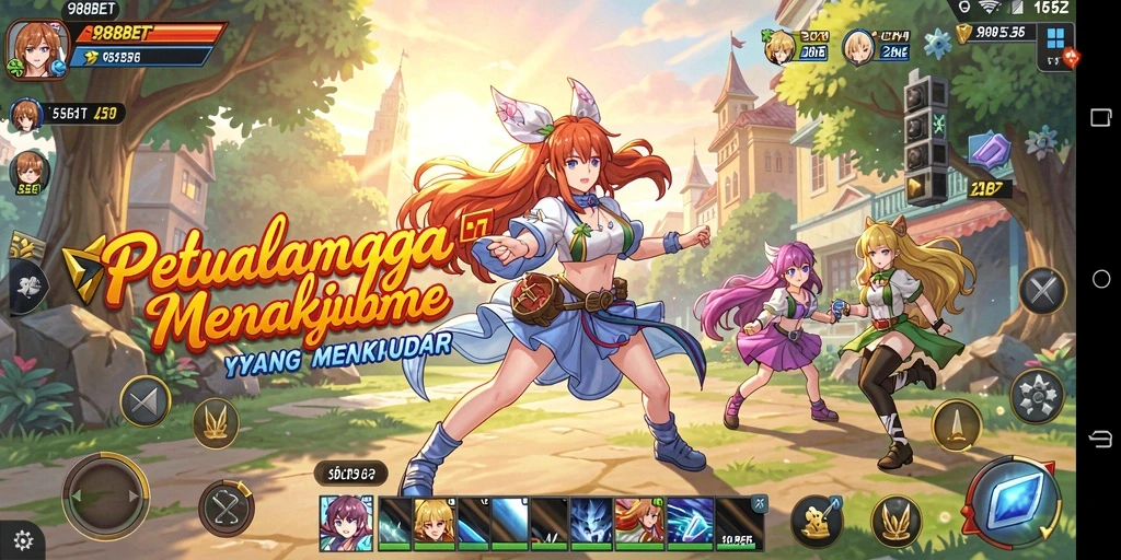 Gameplay menarik di dunia Anime yang penuh warna.