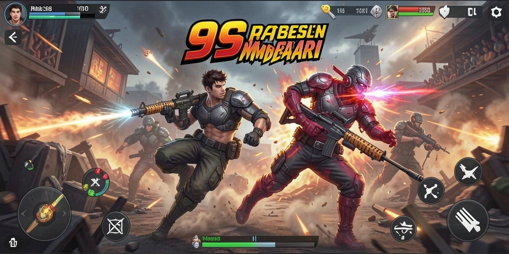 Tangkapan layar utama 99SL menampilkan aksi pertarungan yang mendebarkan.