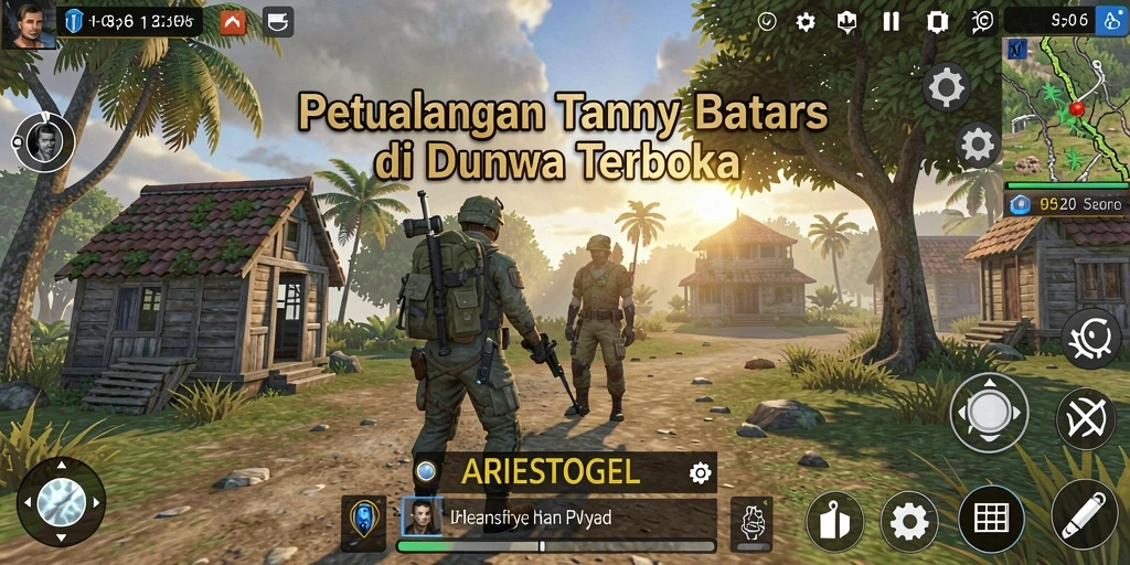 Tampilan gameplay Open World ARIESTOGEL yang memukau dan memungkinkan eksplorasi tak terbatas.