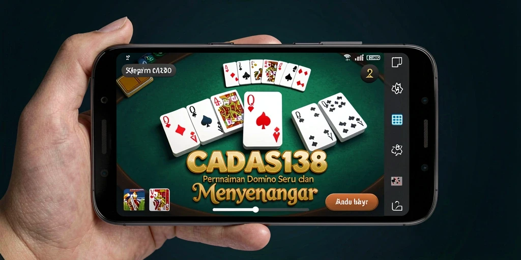 Tampilan gameplay seru dari CADAS138 yang menampilkan momen seru saat bermain Domino.