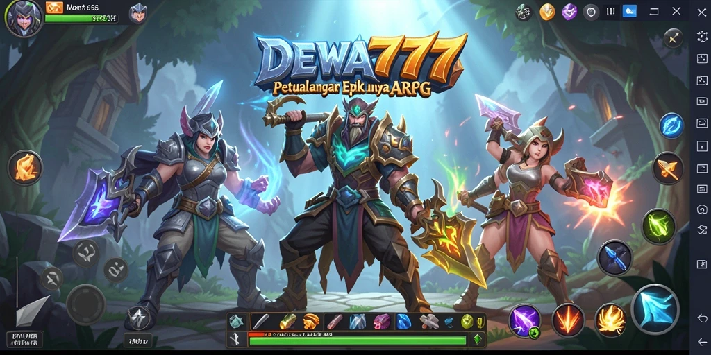 Tampilan menarik dari gameplay ARPG DEWA777 yang penuh aksi.