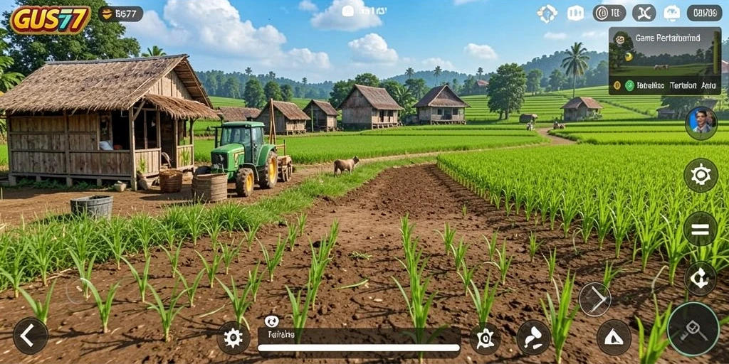 Gameplay menarik dalam GUS77 dengan pengalaman bertani yang realistis.