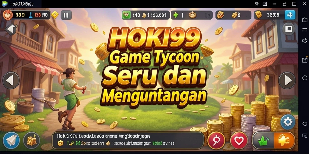 Screenshot HOKI99 menunjukkan gameplay seru di dunia Tycoon.