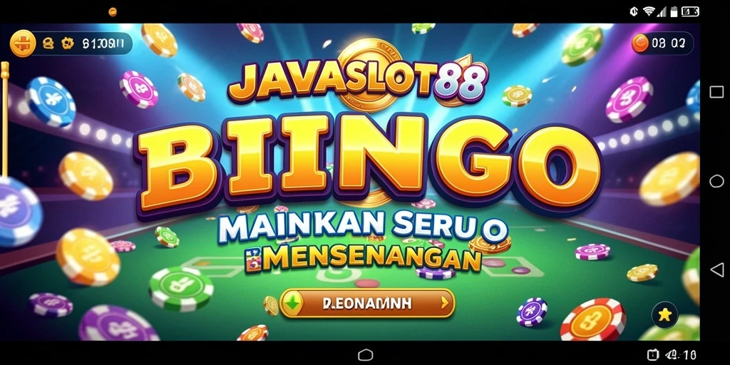 Tampilan utama gameplay seru di JAVASLOT88 dengan bingo yang menarik.