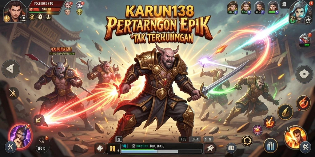 Tangkapan layar pertarungan seru dalam KARUN138 dengan grafik yang memukau.