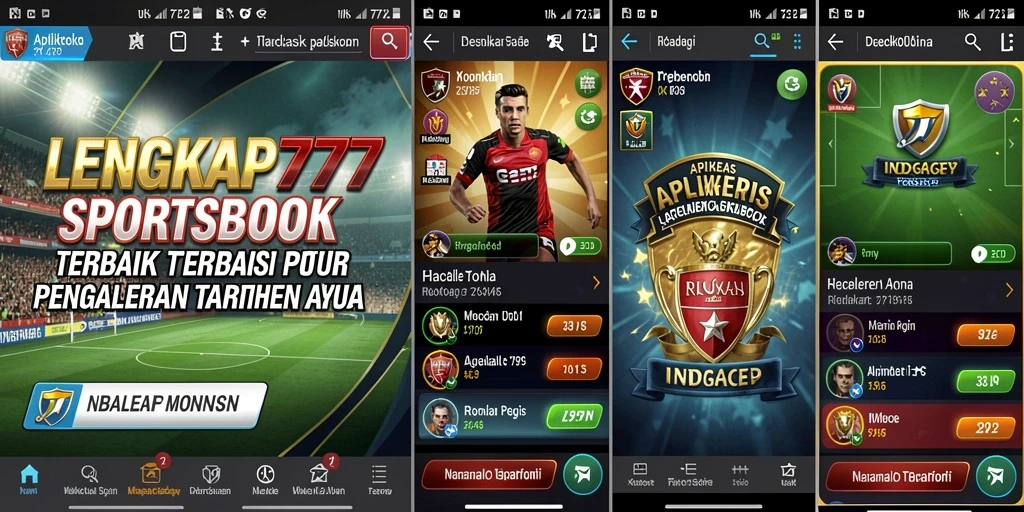 Screenshot LENGKAP777 menampilkan tampilan antarmuka taruhan olahraga.