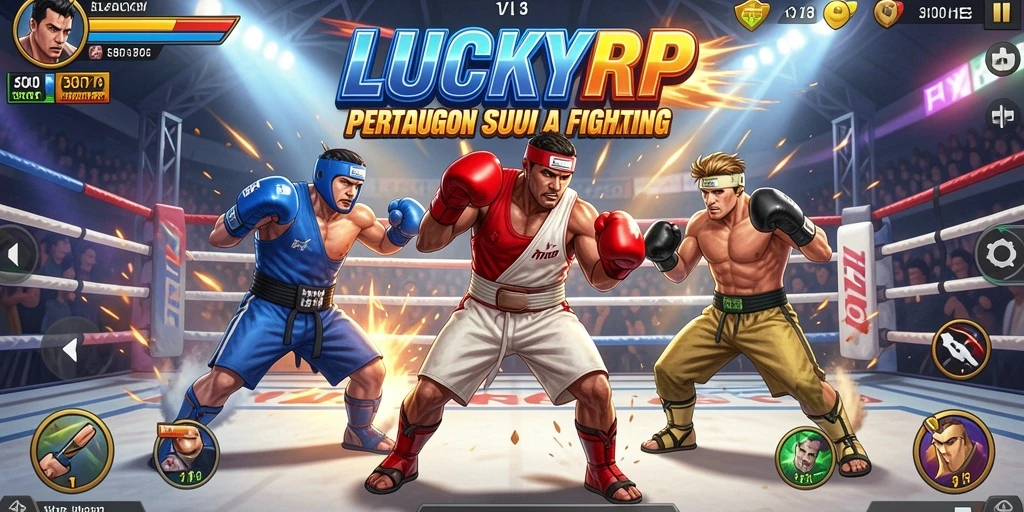 Tampilan gameplay LUCKYRP yang memukau dan dinamis.