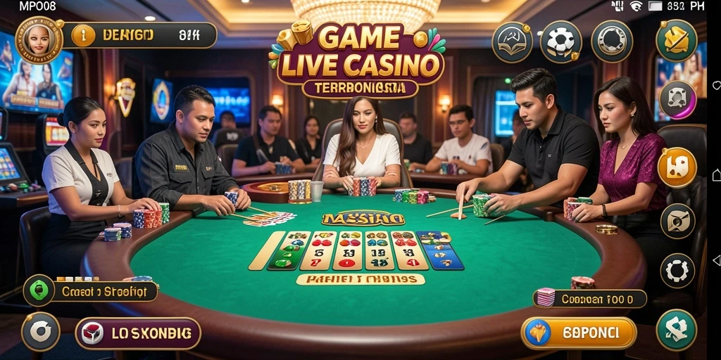 Tampilan gameplay MPO08 yang menarik dan interaktif dalam Live Casino.