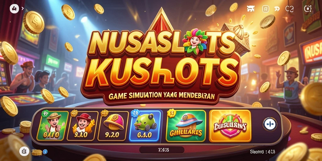 Tampilan gameplay seru NUSASLOTS dengan tema slot menarik.