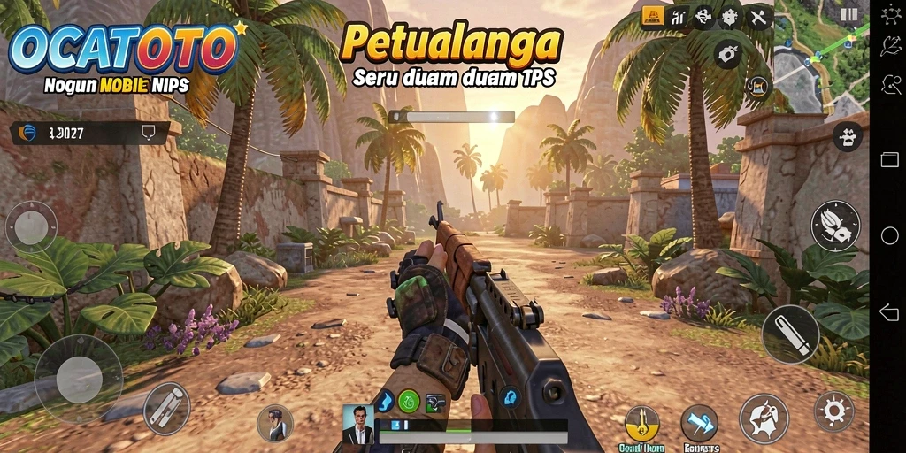 Screenshot dari gameplay seru OCATOTO yang penuh aksi dan strategi.