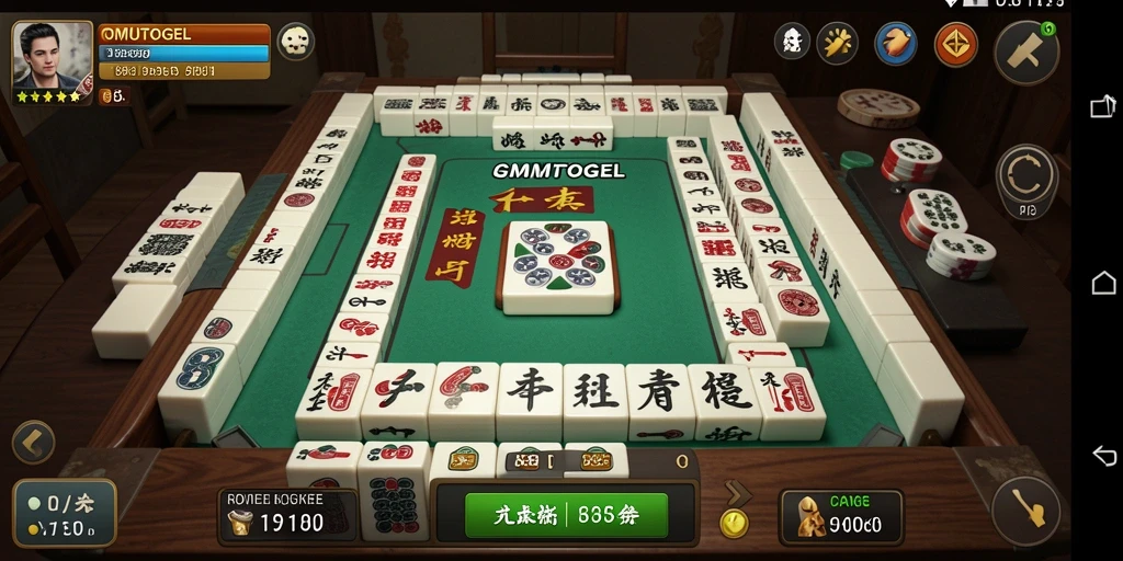 Tampilan gameplay Mahjong yang menarik dan penuh tantangan.