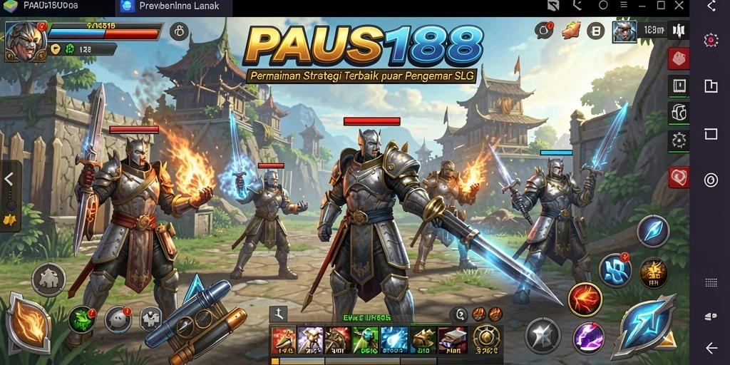 Tangkapan layar gameplay PAUS188 yang menampilkan pertempuran seru dan strategi.