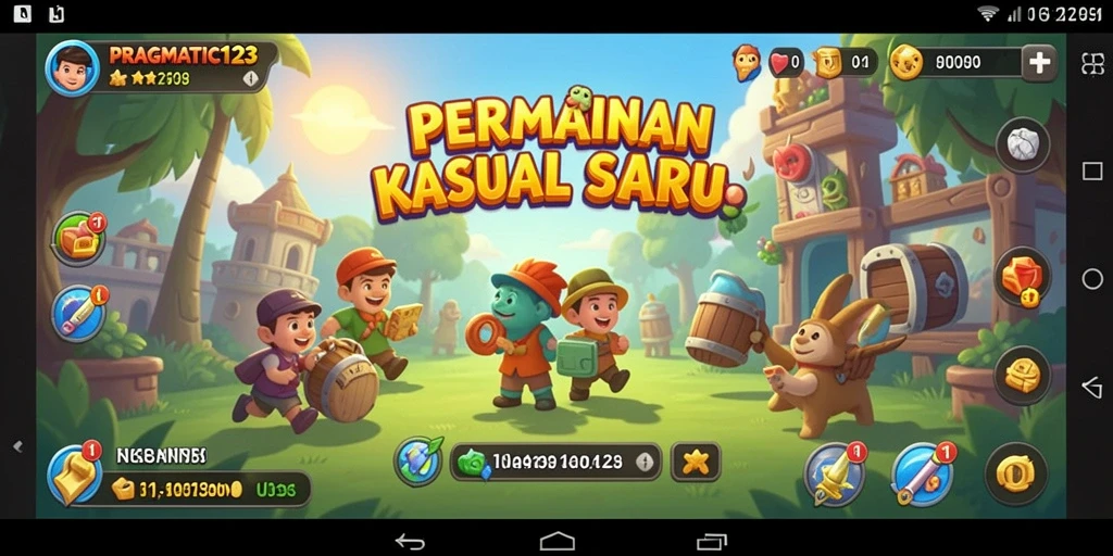 Tampilan gameplay seru PRAGMATIC123 yang penuh warna.