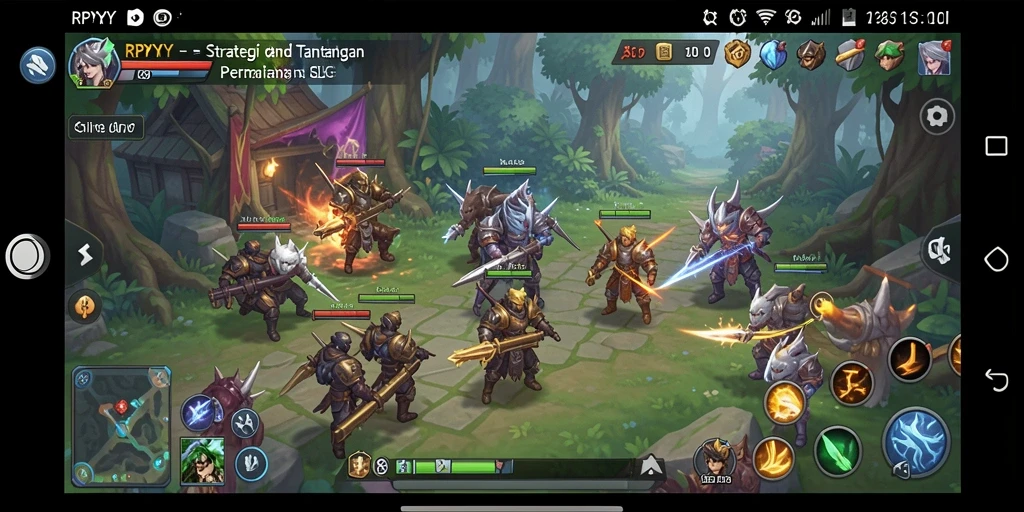 Screenshot utama RPYYY menampilkan gameplay strategis yang seru.