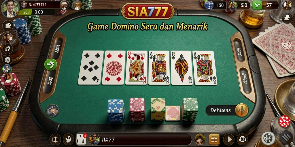 Screenshot gameplay SIA777 menampilkan keseruan bermain Domino.