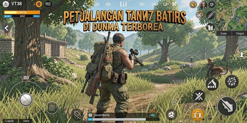Screenshot menampilkan aksi seru dalam gameplay Open World.