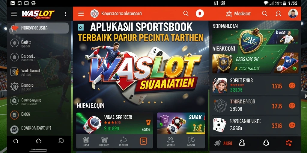 Screenshot menunjukkan tampilan antarmuka pengguna WASLOT saat melakukan taruhan.